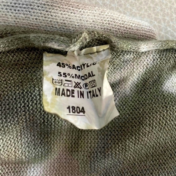 Women's Sweater GIGI MODA Floral Tie Dye Sweater Knit Sweater Kaftan Style Top - Picture 7 of 7